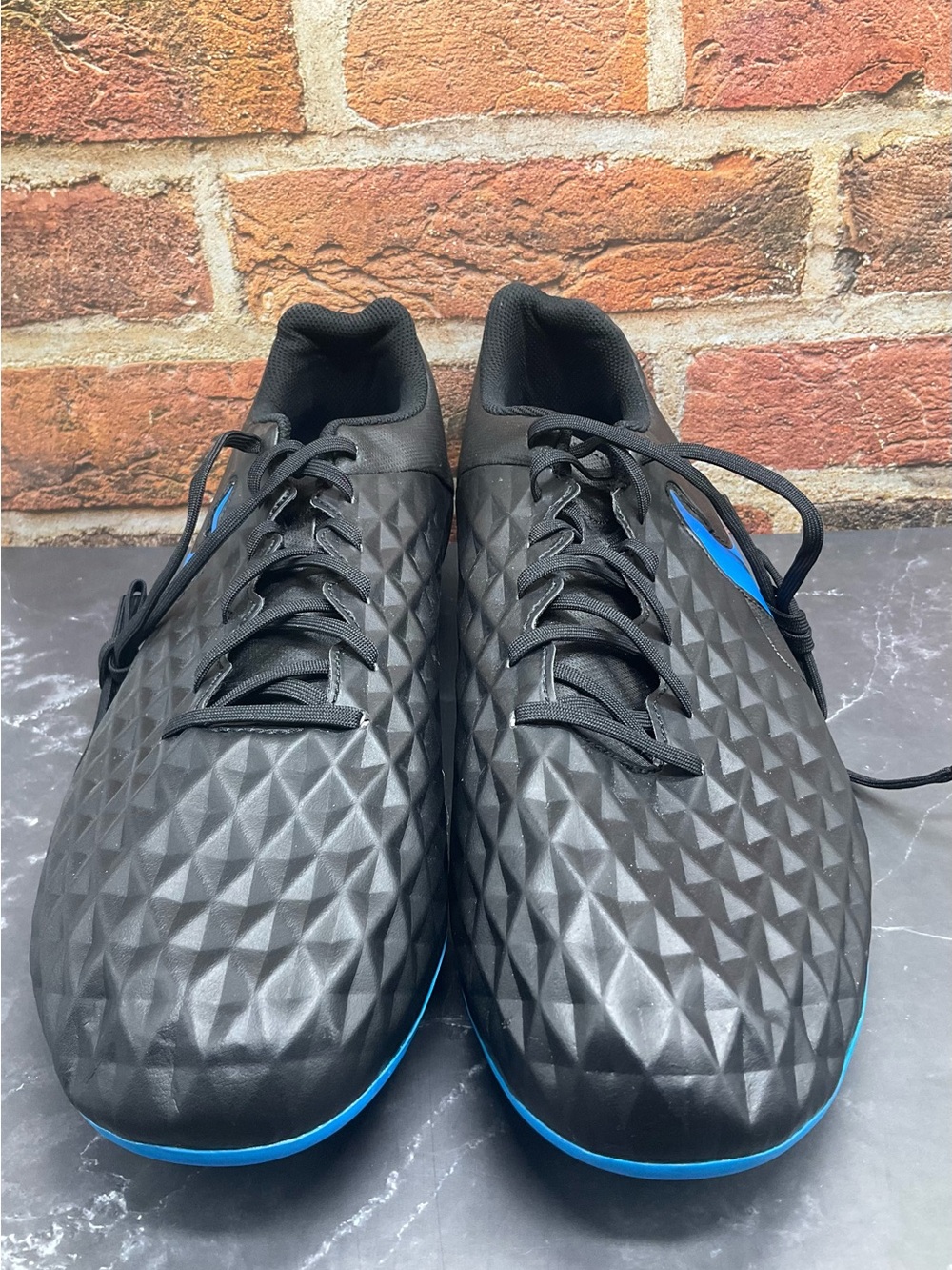 Nike Tiempo Club FG Soccer Cleats Size 14 Black Blue New
